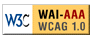 Level Triple-A conformance icon, W3C-WAI Web Content Accessibility Guidelines 1.0